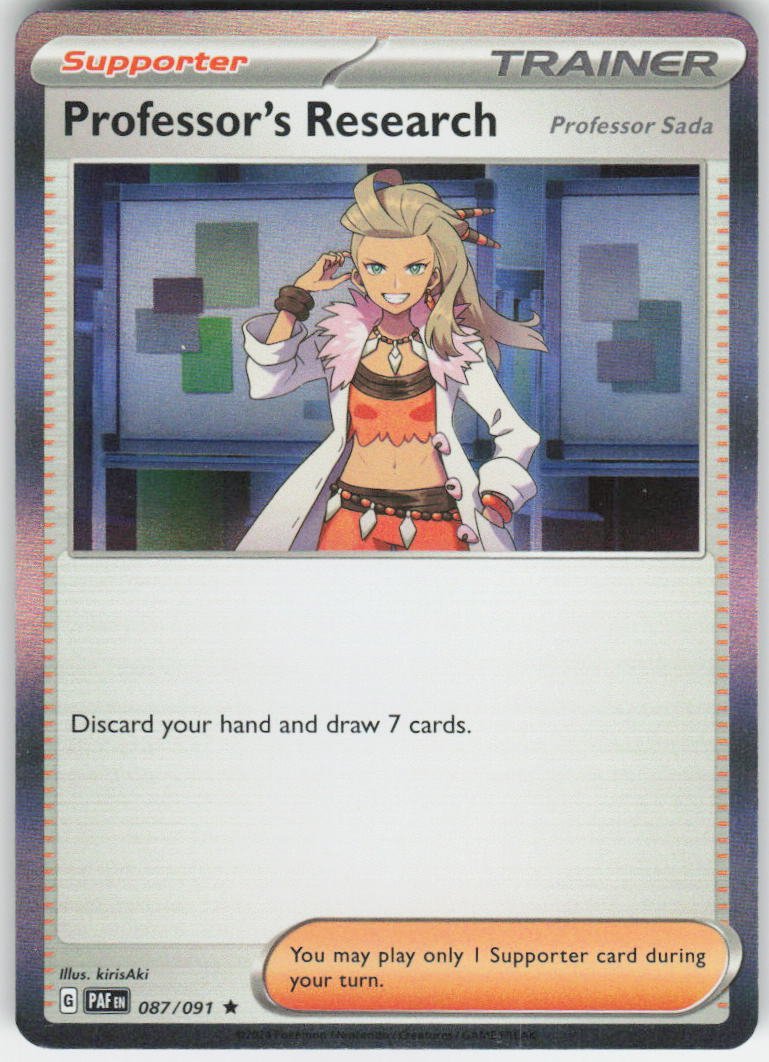 Professor's Research - Rare SV: Paldean Fates 087/091 NM Holo