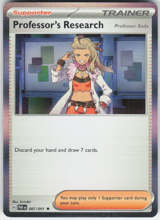 Professor's Research - Rare SV: Paldean Fates 087/091 NM Holo