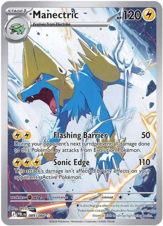 Manectric 089/084 Illustration Rare Pitch Black NM/M