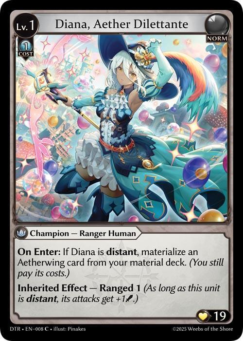 Diana, Aether Dilettante 008 Common Distorted Reflections NM