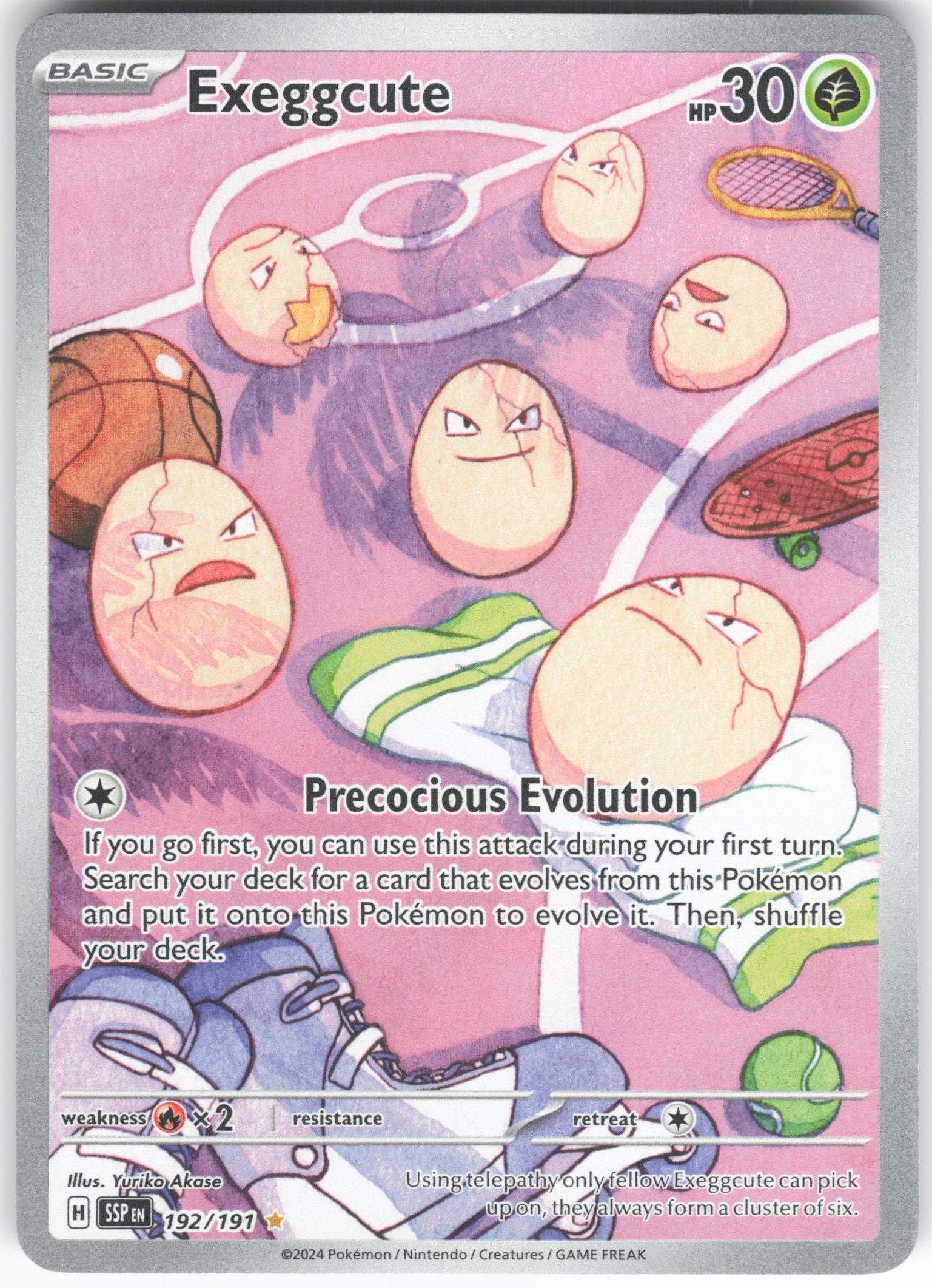 Exeggcute - Illustration Rare SV08: Surging Sparks 192/191 NM