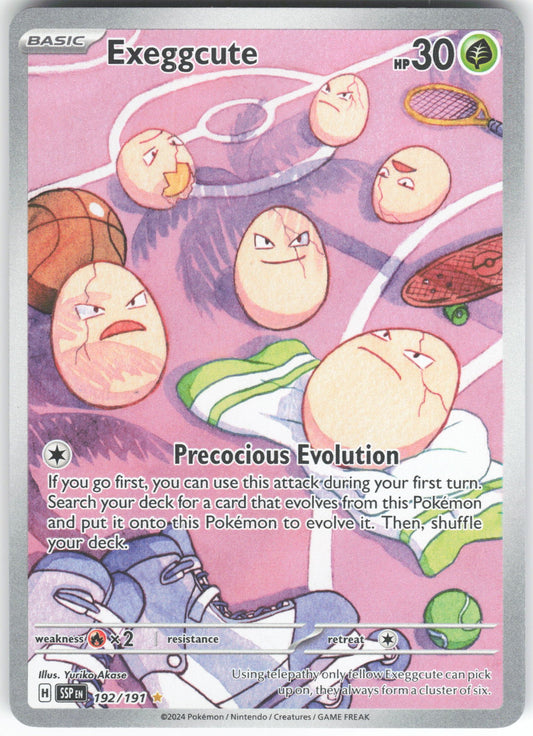 Exeggcute - Illustration Rare SV08: Surging Sparks 192/191 NM