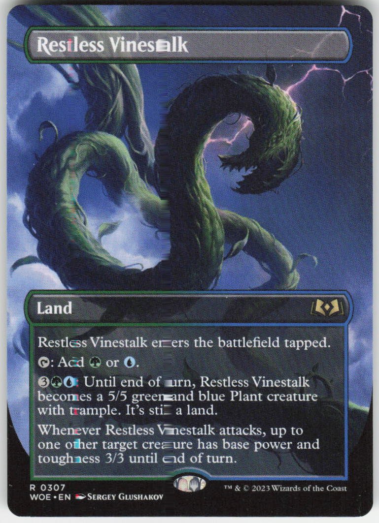 Restless Vinestalk (Borderless) R Wilds of Eldraine 307 NM