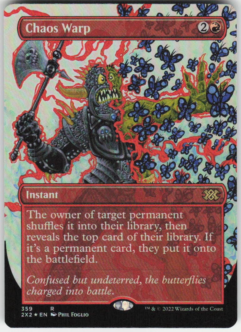 Chaos Warp (Borderless) R Double Masters 2022 359 NM