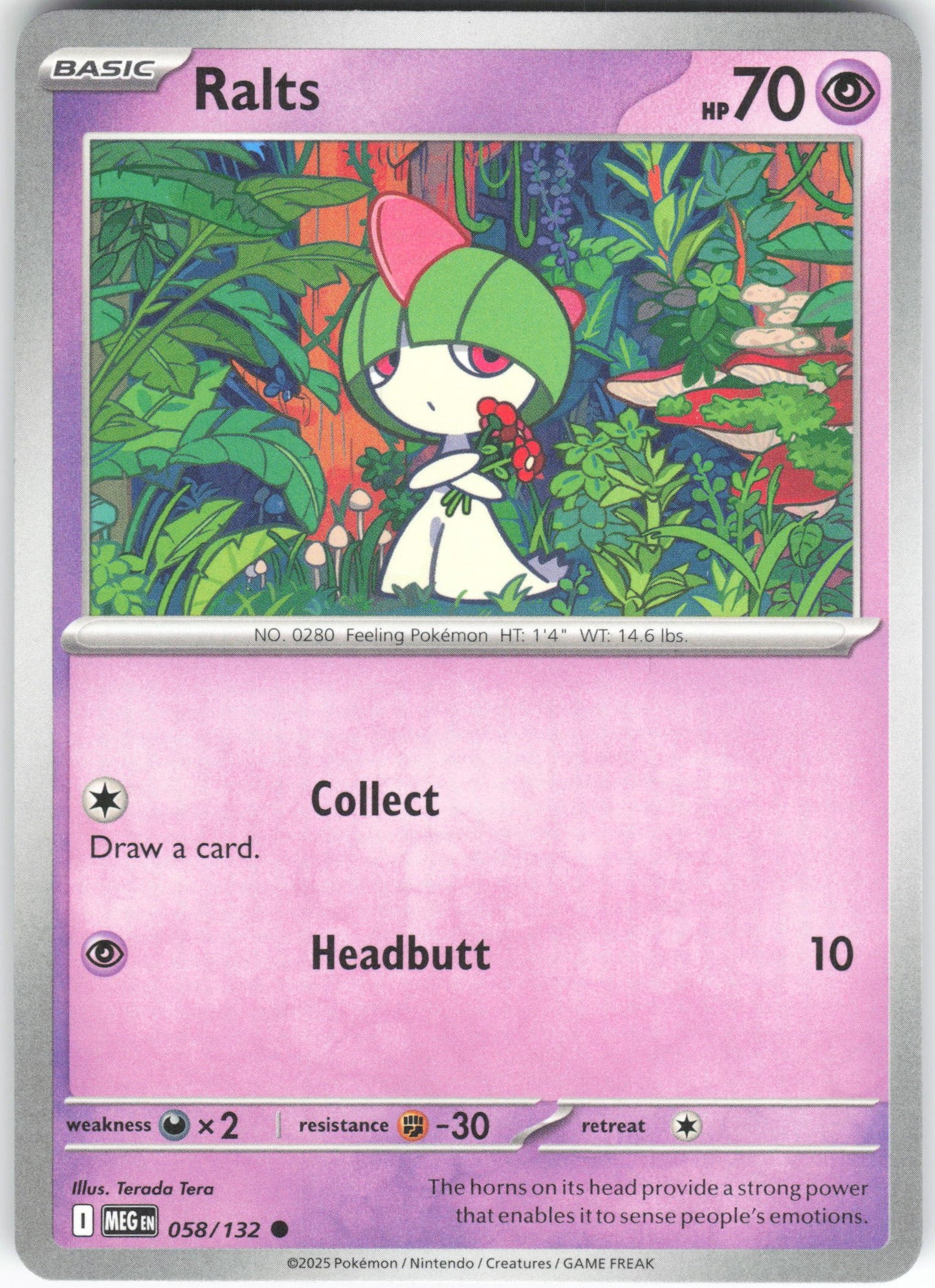 Ralts Common ME01: Mega Evolution 058/132 NM