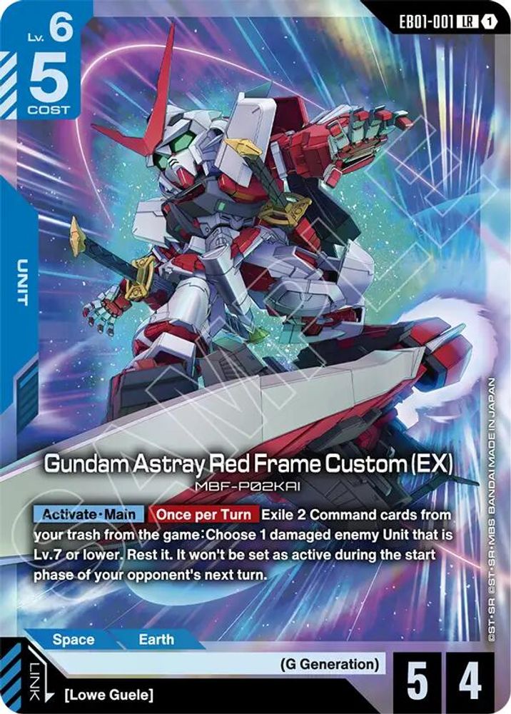 Gundam Astray Red Frame Custom (EX) EB01-001 LR Eternal Nexus NM/M