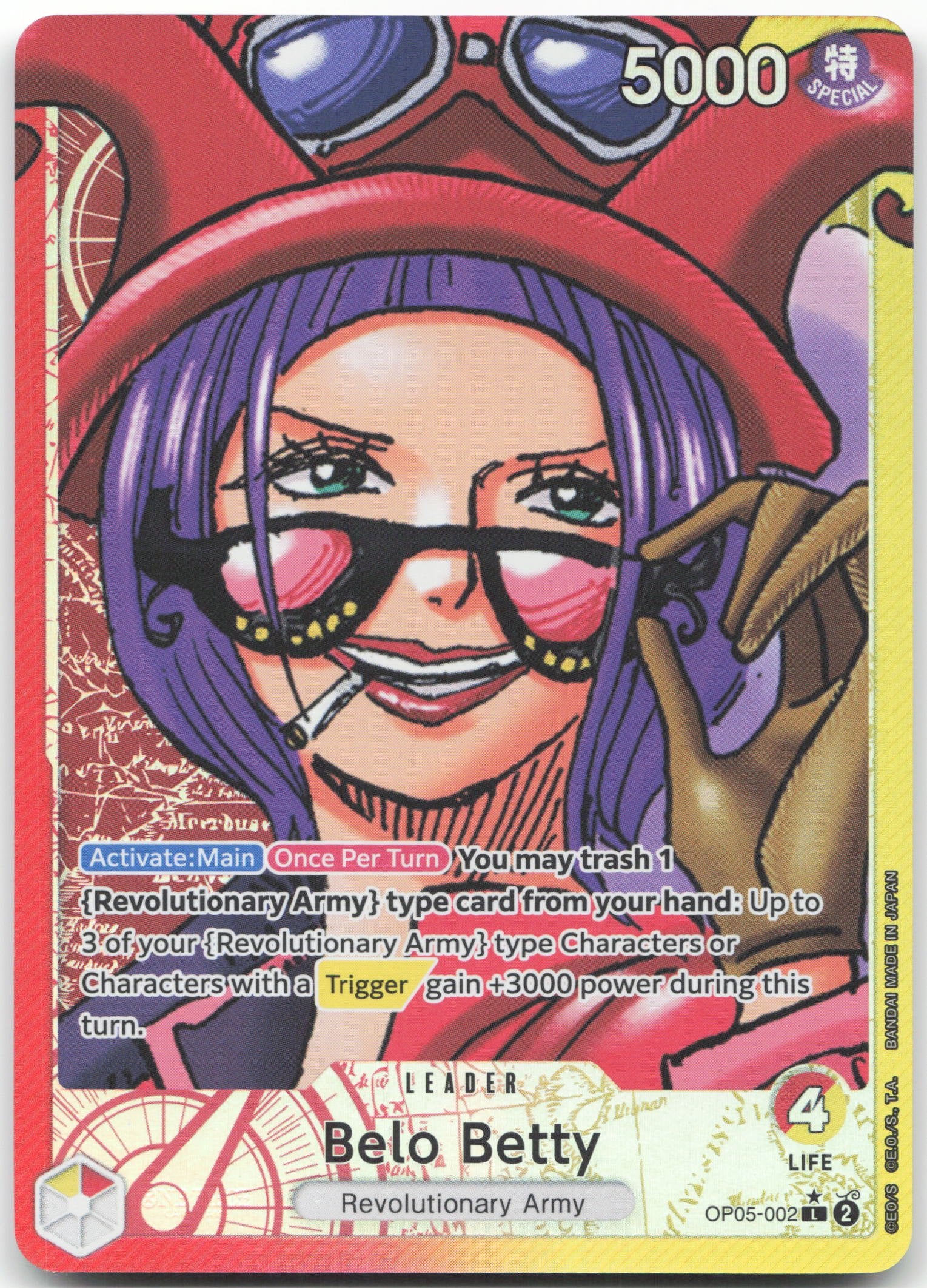 Belo Betty (002) (Alternate Art) L Awakening of the New Era OP05-002 NM