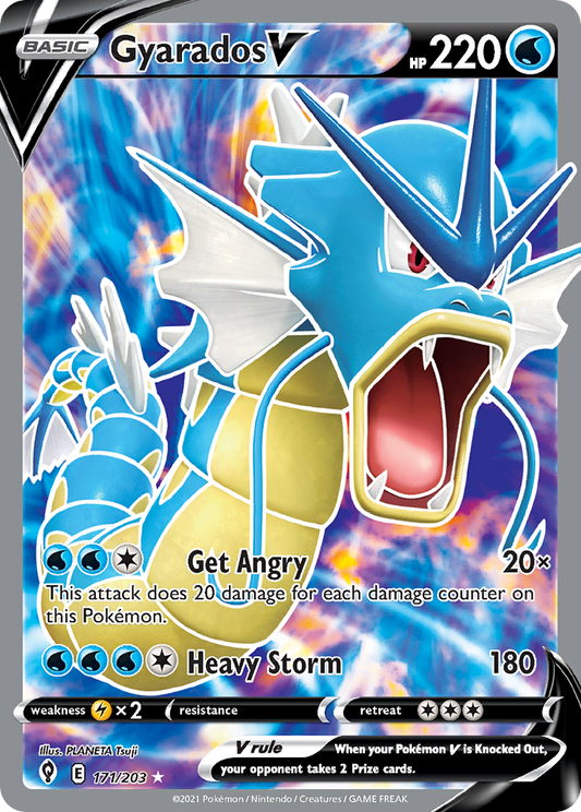 Gyarados V 171/203 Ultra Rare Evolving Skies NM/M