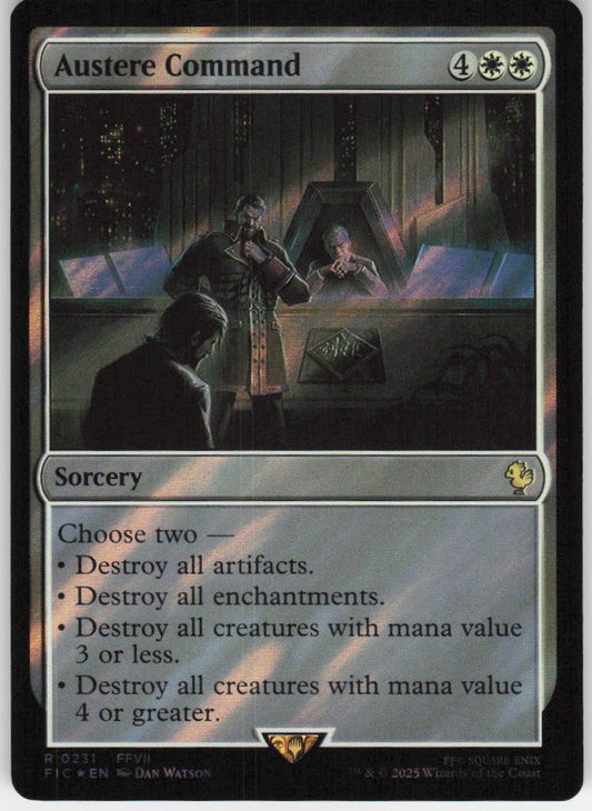 Austere Command (Surge Foil) R Commander: FINAL FANTASY 231 NM