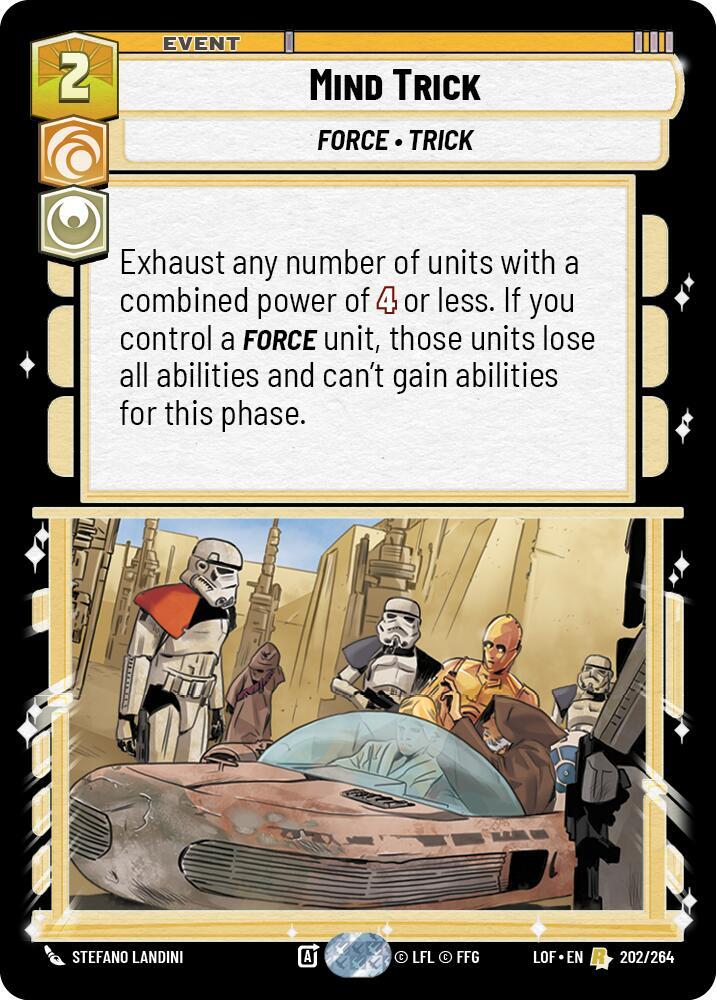 Mind Trick 202/264 Rare Legends of the Force NM/M