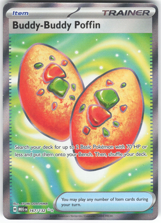 Buddy-Buddy Poffin Ultra Rare ME01: Mega Evolution 167/132 NM