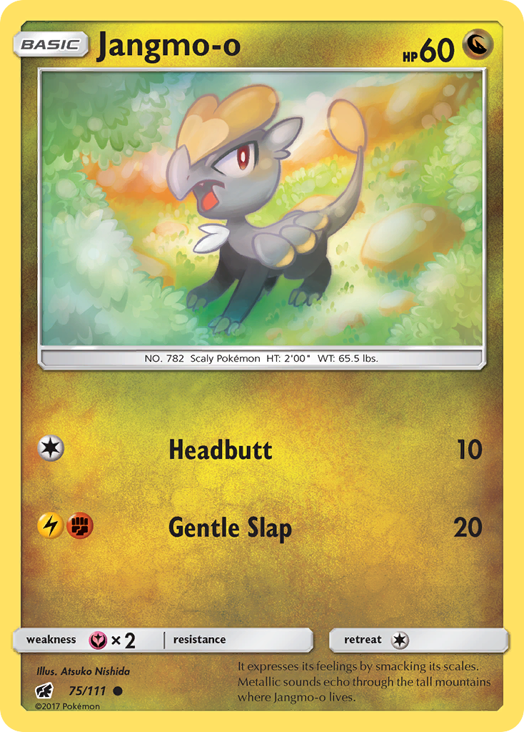 Jangmo-o 75/111 Common Reverse Holo Crimson Invasion NM/LP