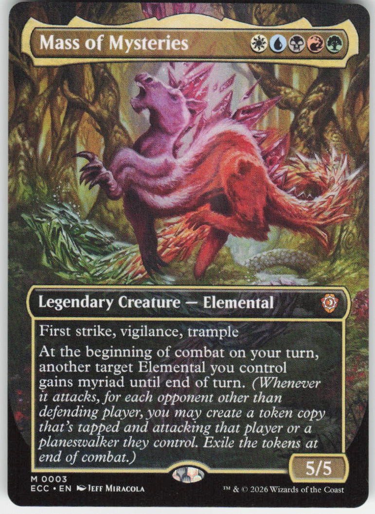 Mass of Mysteries (Borderless) M Commander: Lorwyn Eclipsed 3 NM