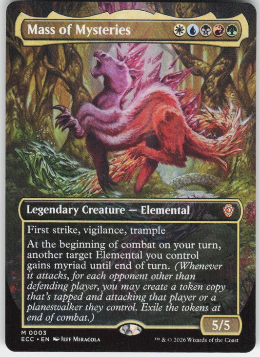 Mass of Mysteries (Borderless) M Commander: Lorwyn Eclipsed 3 NM