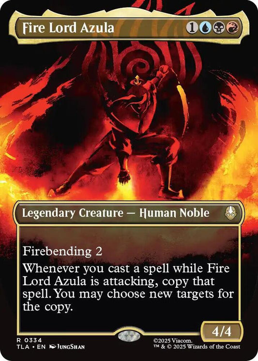 Fire Lord Azula (0334) (Borderless) 334 Rare Avatar: The Last Airbender NM/M