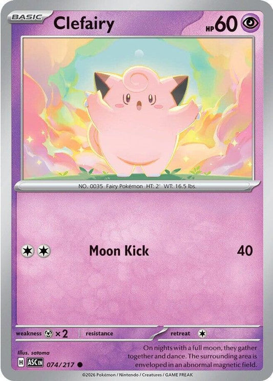 Clefairy 074/217 Common Ascended Heroes NM/M