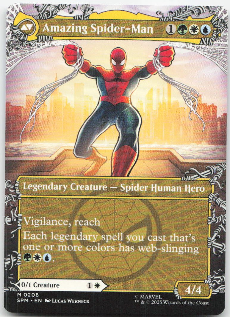 Peter Parker (0208) (Borderless) M Marvel's Spider-Man 208 NM (Back)