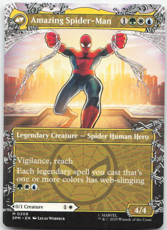 Peter Parker (0208) (Borderless) M Marvel's Spider-Man 208 NM (Back)