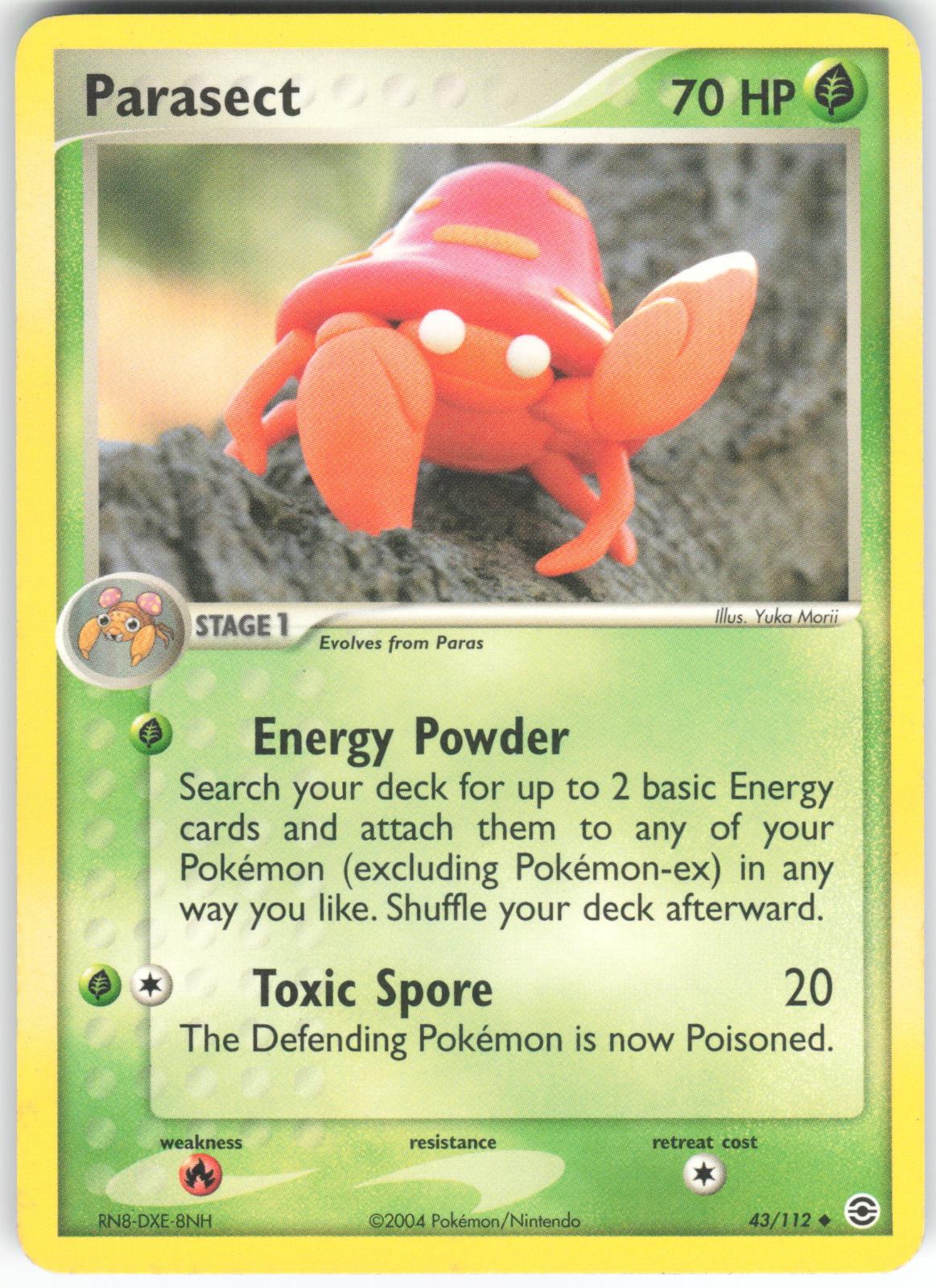 Parasect 43/112 Uncommon FireRed & LeafGreen HP
