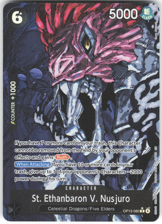 St. Ethanbaron V. Nusjuro (Alternate Art) R Carrying On His Will OP13-080 NM