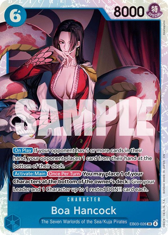 Boa Hancock EB03-026 Super Rare Extra Booster: One Piece Heroines Edition NM/M