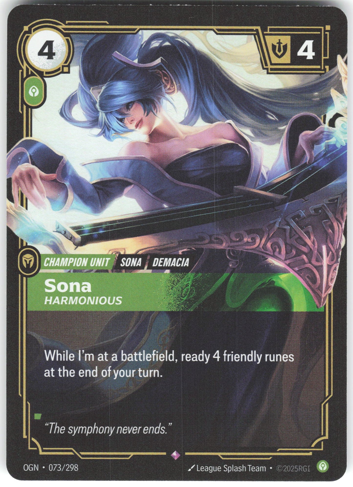 Sona - Harmonious Rare Origins 073/298 NM