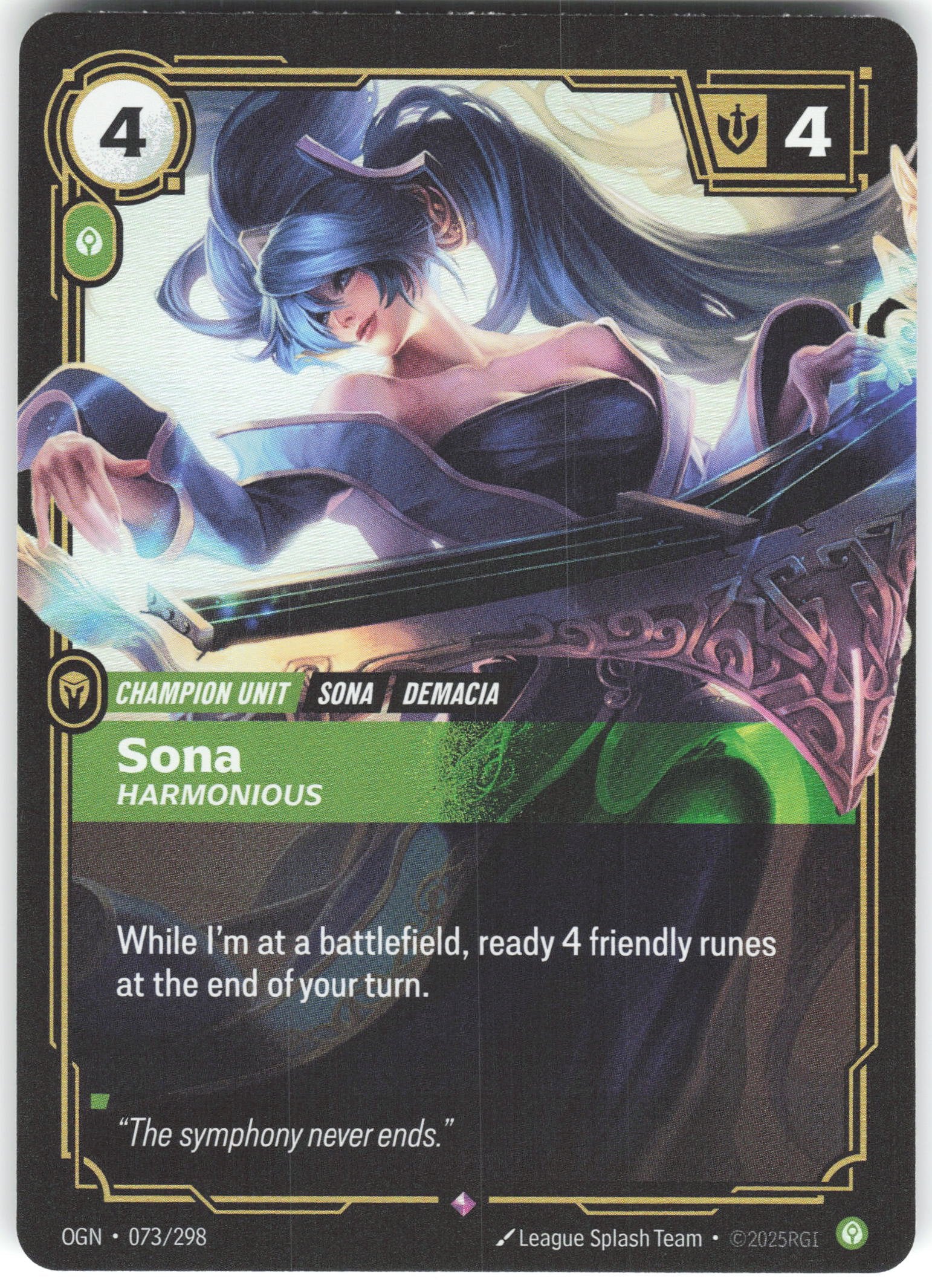 Sona - Harmonious Rare Origins 073/298 NM