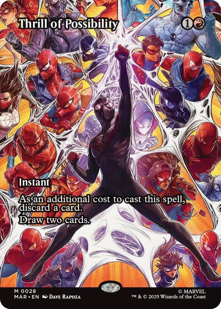 Thrill of Possibility (Borderless) 28 Marvel Universe Eternal-Legal Foil NM/M