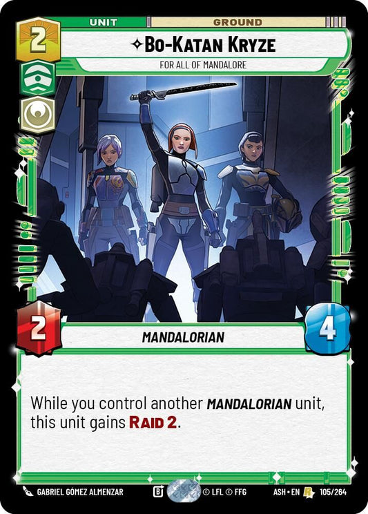 Bo-Katan Kryze - For All of Mandalore 105/264 Rare Ashes of the Empire NM/M