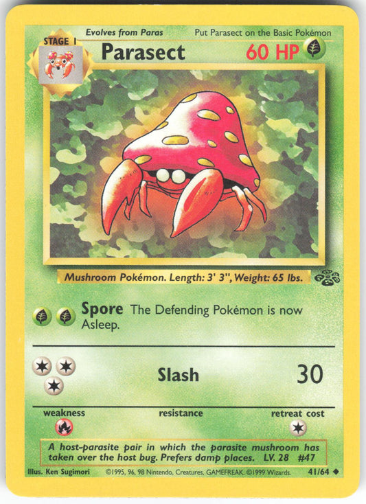 Parasect 41/64 Uncommon Jungle Unlimited NM/LP