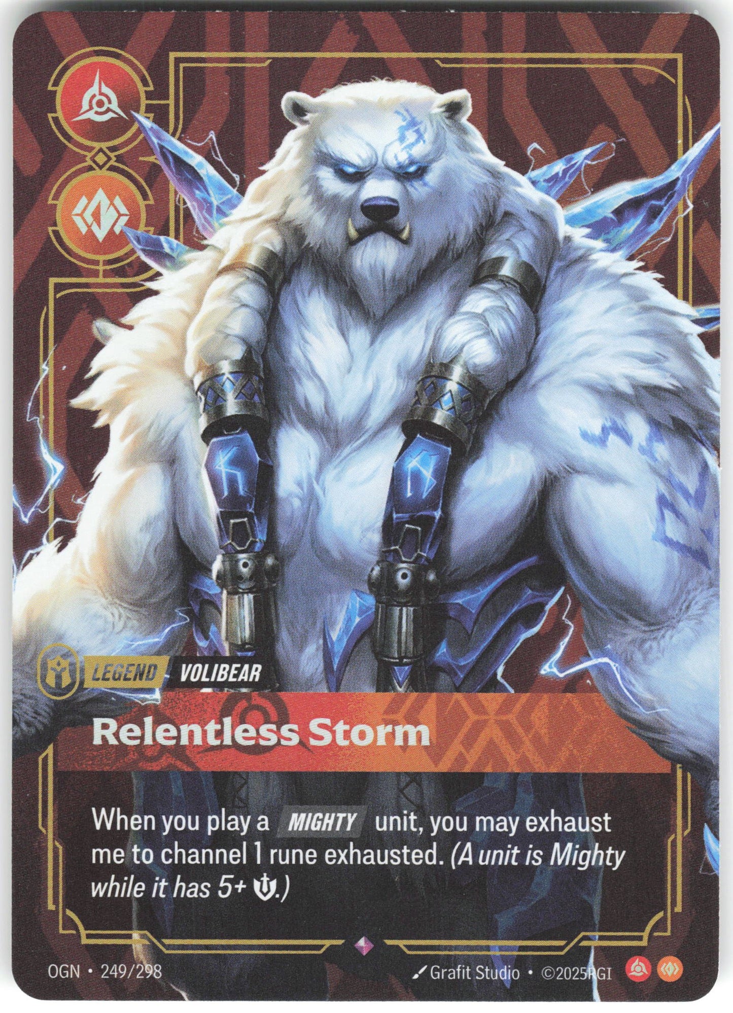 Volibear - Relentless Storm Rare Origins 249/298 NM