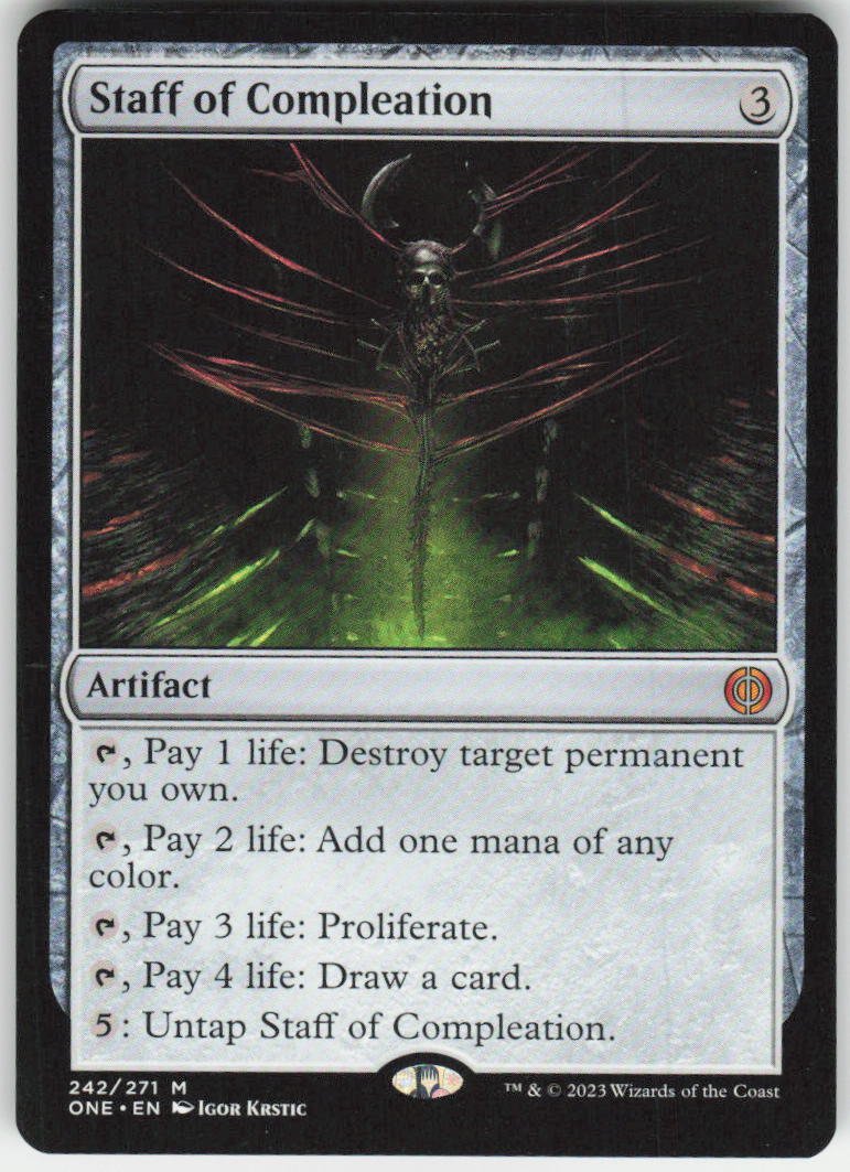 Staff of Compleation M Phyrexia: All Will Be One 242 NM