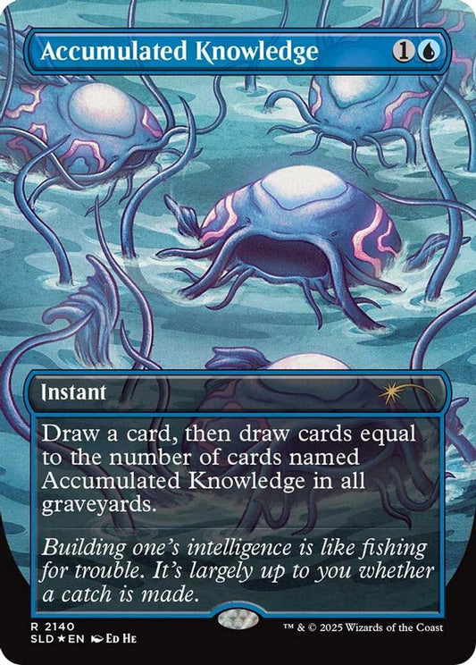 Accumulated Knowledge 2140 Rare Foil Secret Lair Drop Series Holo NM/M