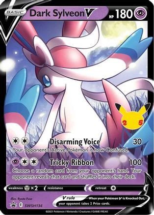 Dark Sylveon V SWSH134 Promo Sword & Shield Promo Holo NM/M