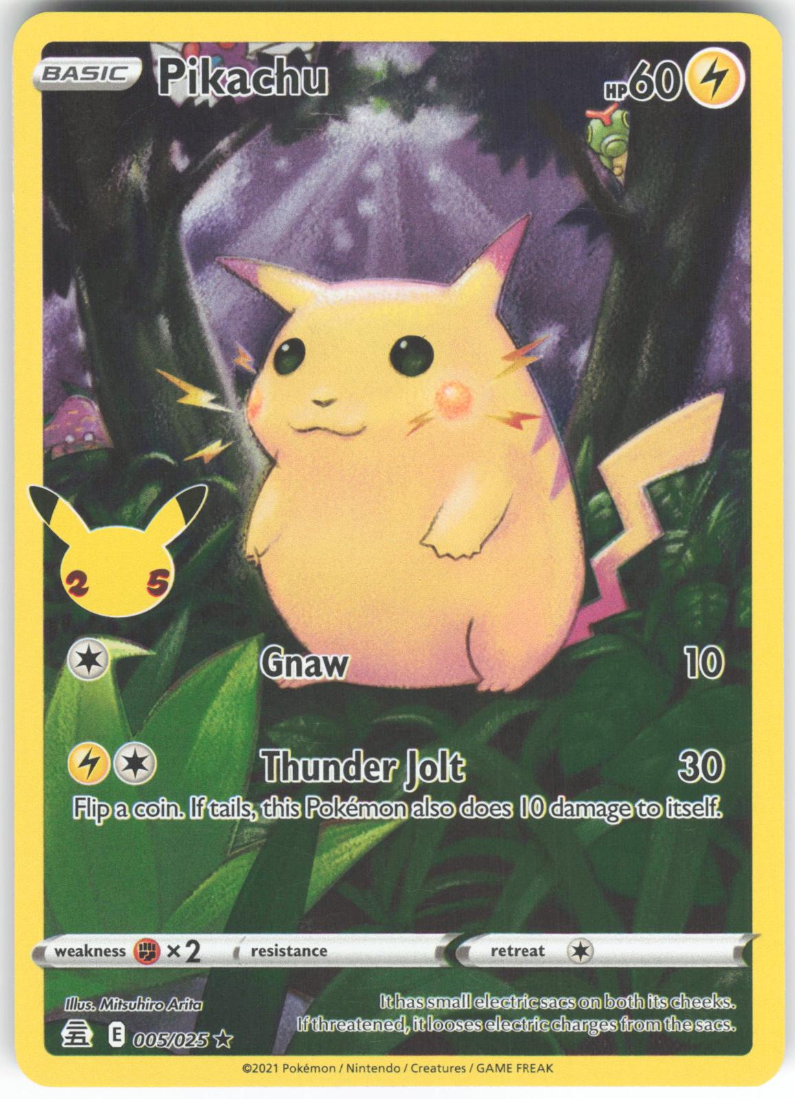Pikachu 005/025 Rare Celebrations Holo LP