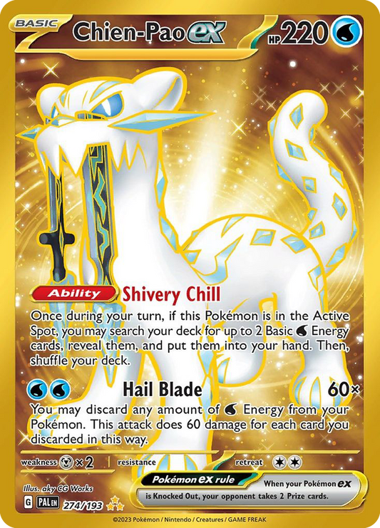 Chien-Pao ex 274/193 Hyper Rare Paldea Evolved NM/M