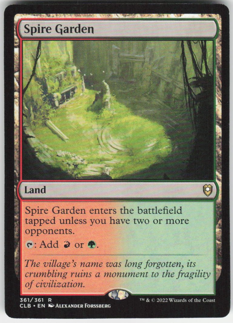 Spire Garden R Commander Legends: Battle for Baldur's Gate 361 NM