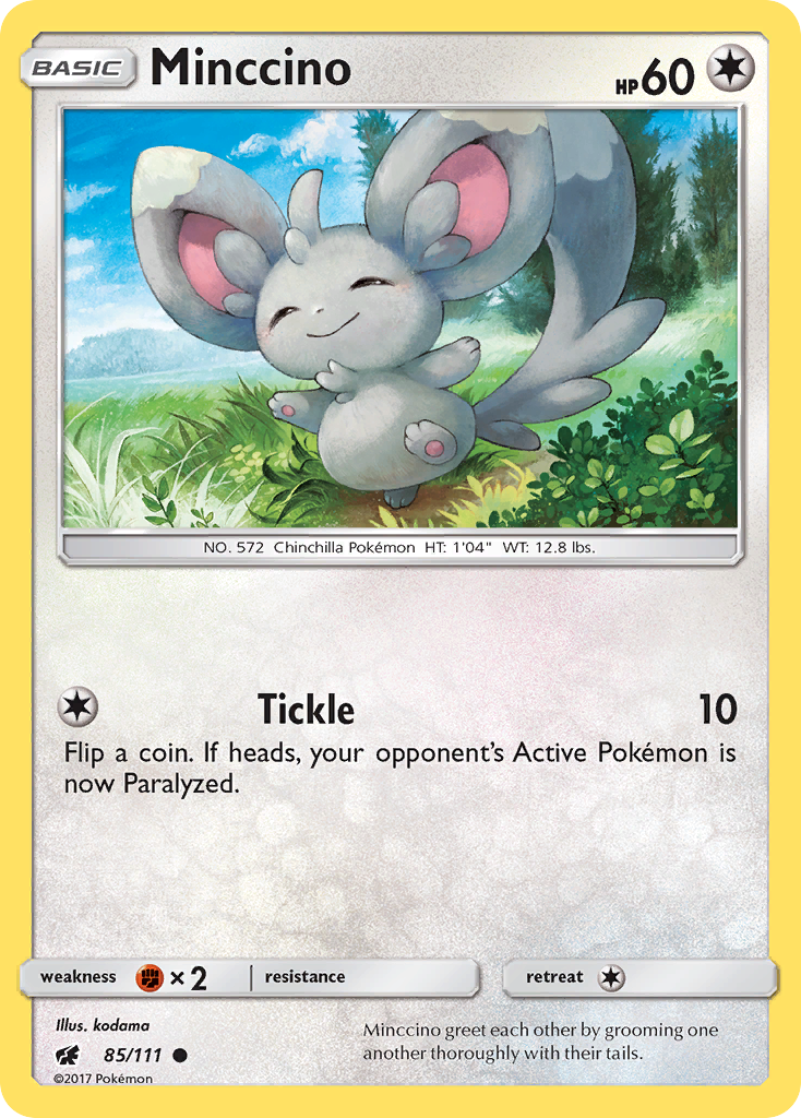 Minccino 85/111 Common Crimson Invasion NM/M