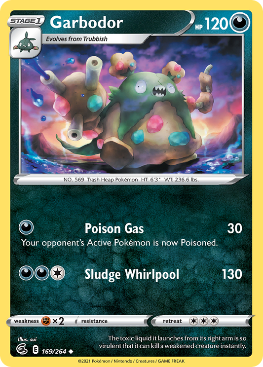 Garbodor 169/264 Uncommon Reverse Holo Fusion Strike NM/LP