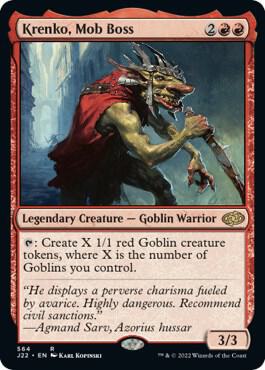 Krenko, Mob Boss 564 Rare Jumpstart 2022 NM/M