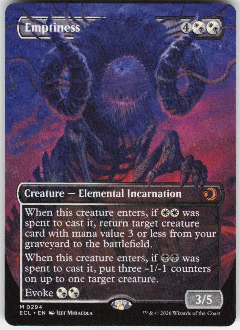 Emptiness (Borderless) M Lorwyn Eclipsed 294 NM
