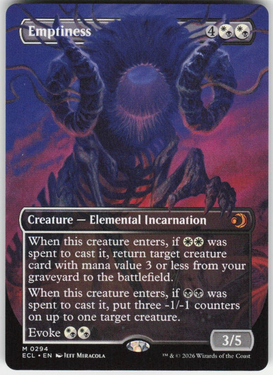 Emptiness (Borderless) M Lorwyn Eclipsed 294 NM