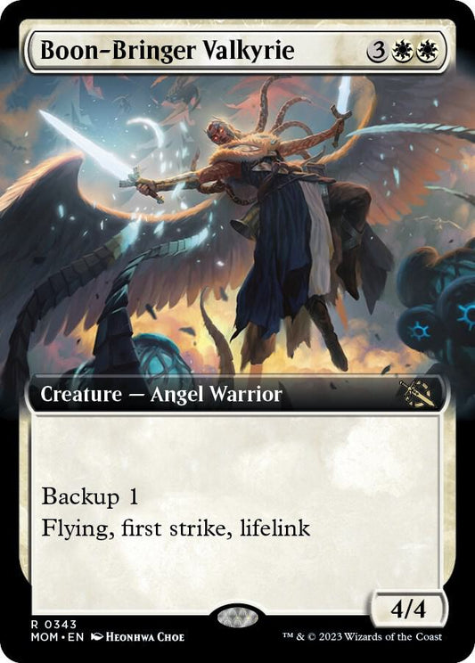 Boon-Bringer Valkyrie (Extended Art) 343 Rare March of the Machine NM/M