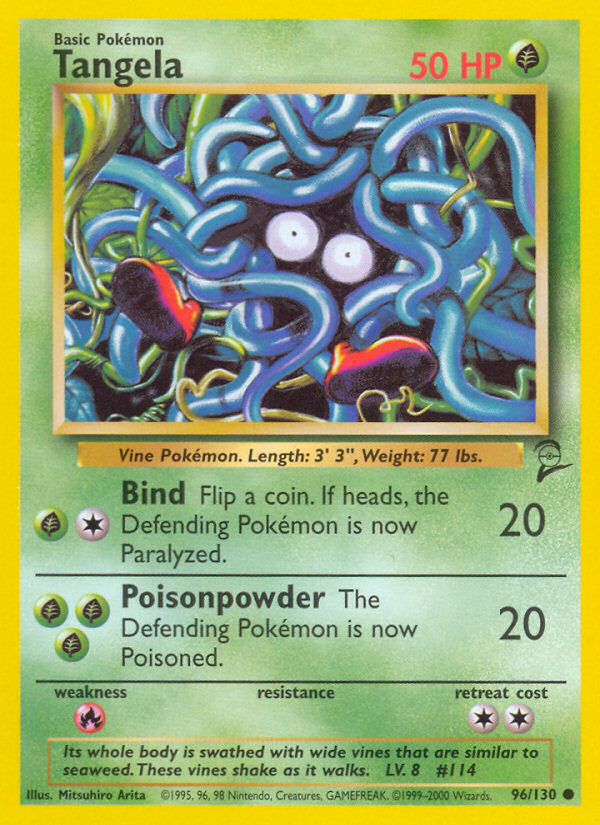 Tangela 96/130 Common Base Set 2 NM/M