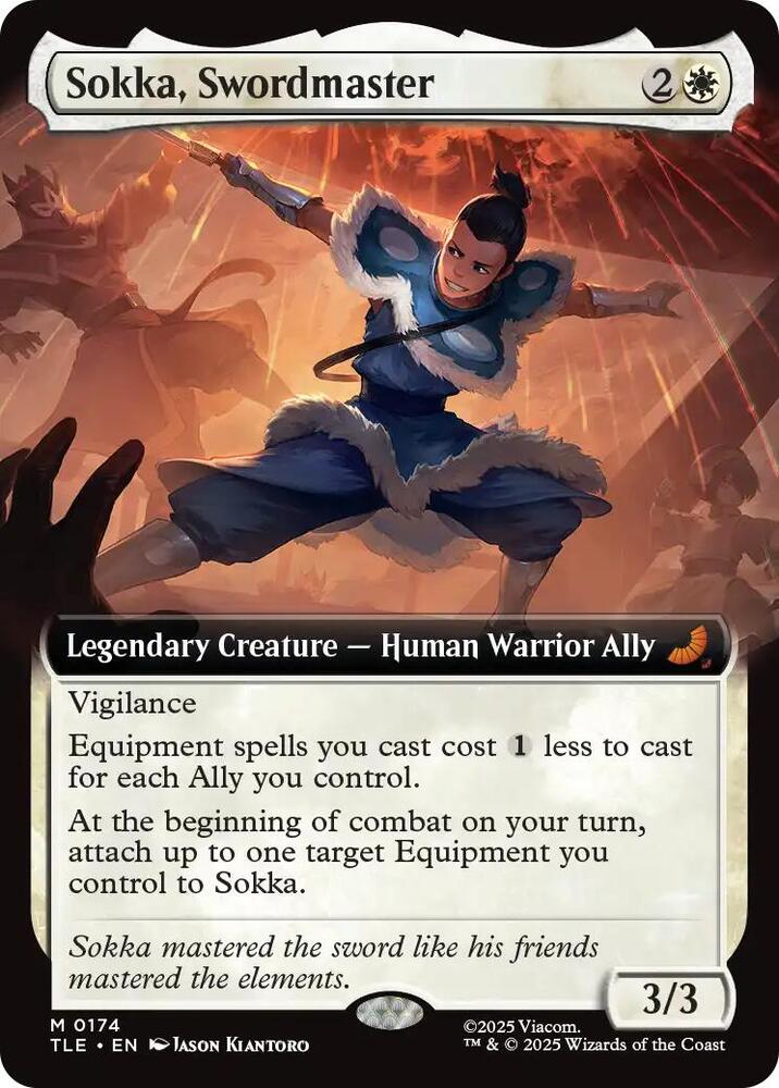 Sokka, Swordmaster (Extended Art) 174 Avatar: The Last Airbender: Eternal-Legal NM/M
