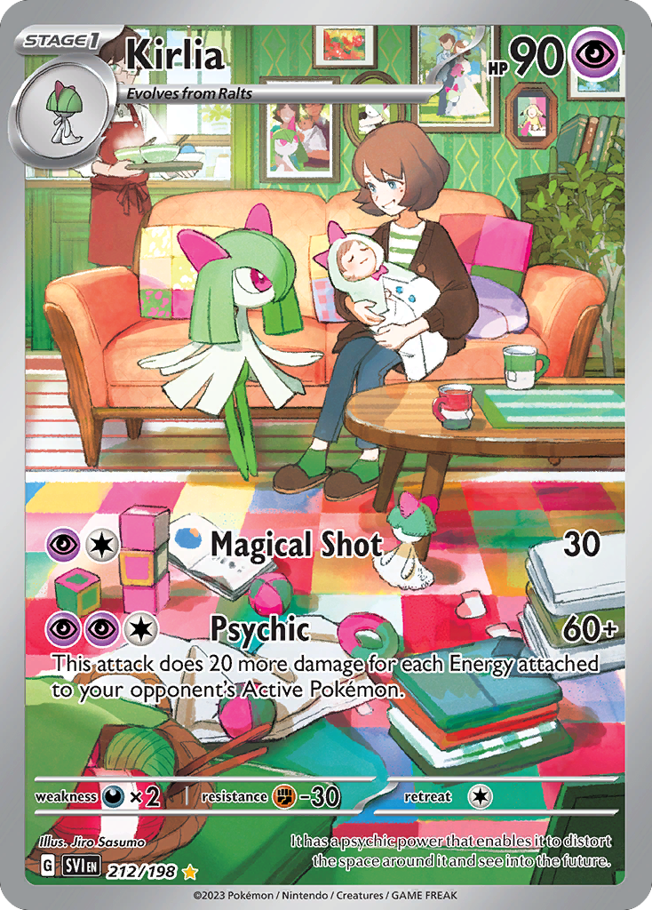 Kirlia 212/198 Illustration Rare Scarlet & Violet NM/M