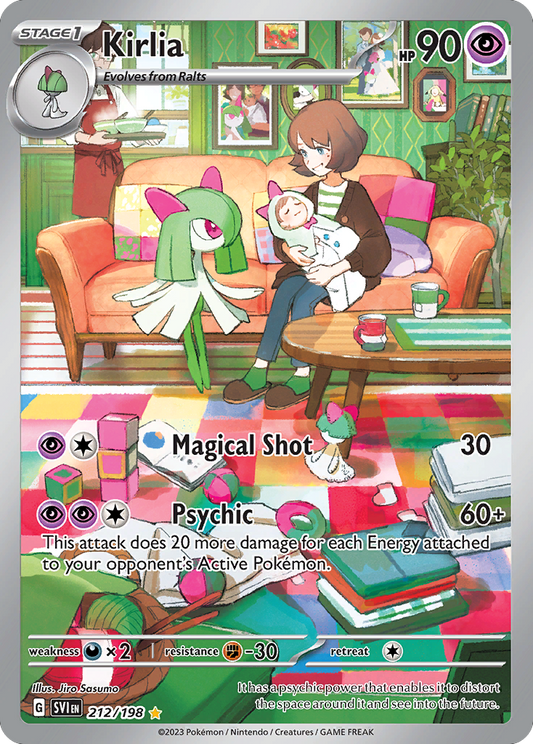 Kirlia 212/198 Illustration Rare Scarlet & Violet NM/M
