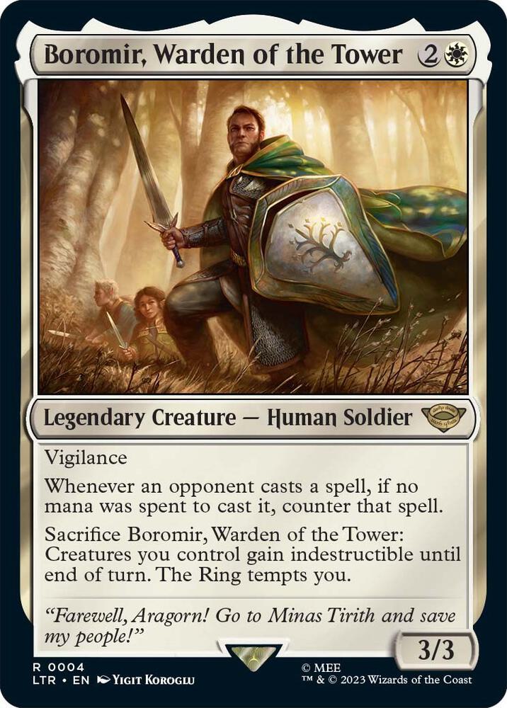 Boromir, Warden of the Tower 4 Universes Beyond: The Lord of the Rings: Tales of Middle-earth NM/M