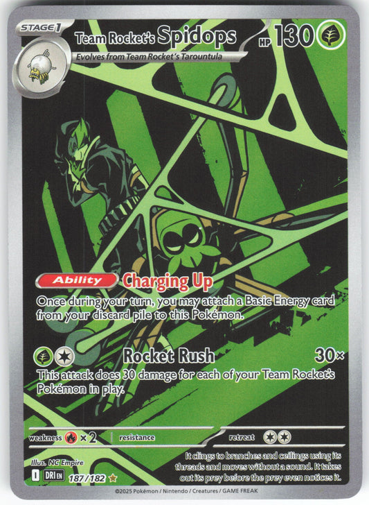 Team Rocket's Spidops - Illustration Rare SV10: Destined Rivals 187/182 NM