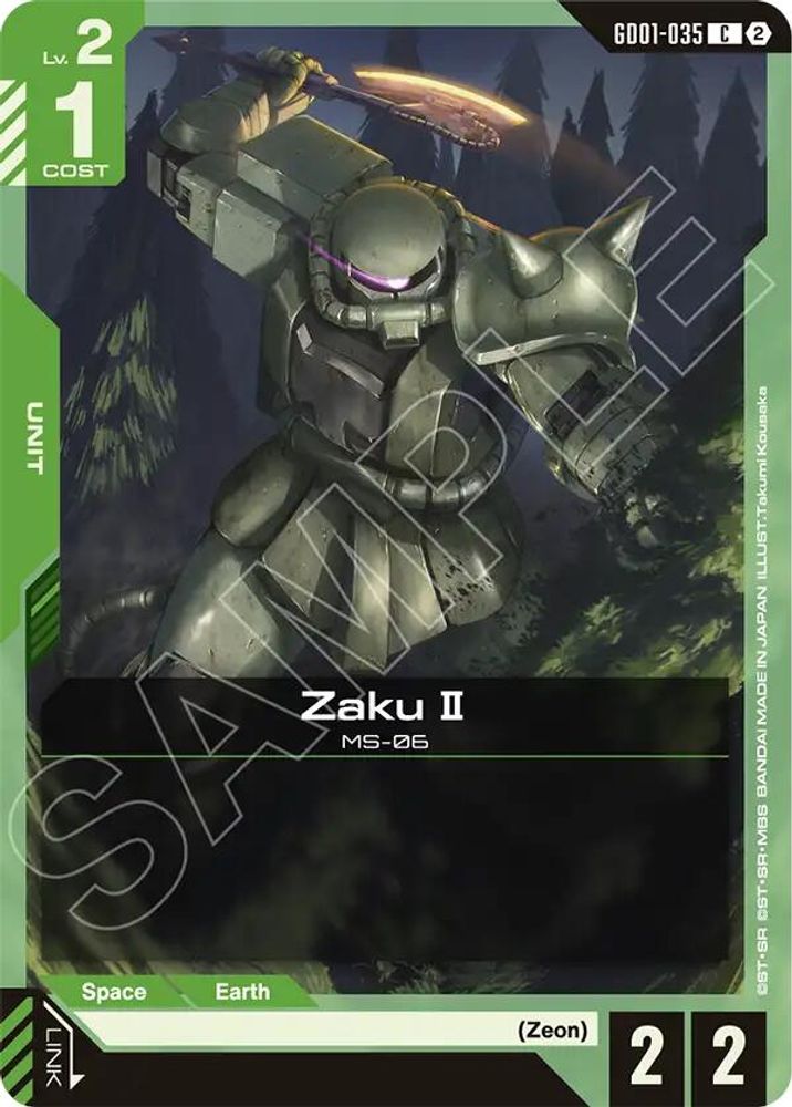 Zaku II GD01-035 C Deck Build Box Freedom Ascension NM/M